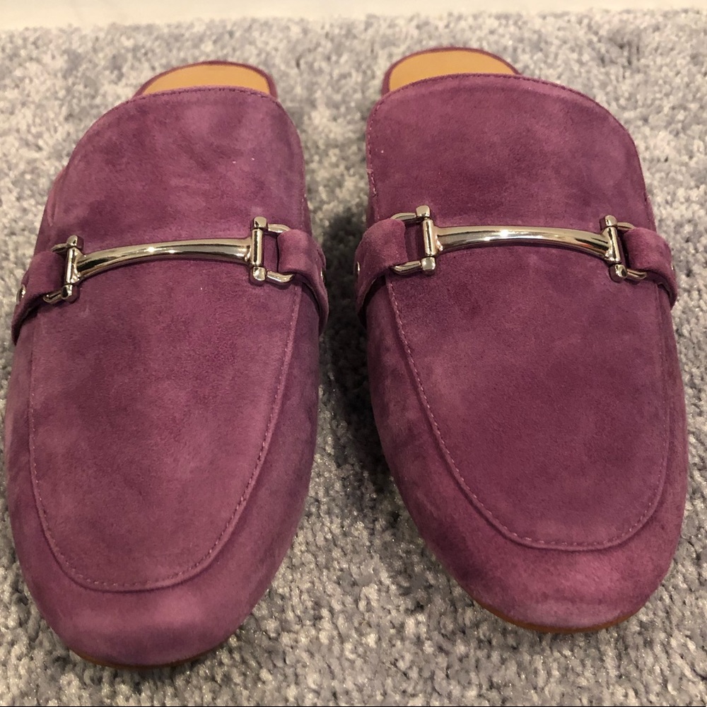 Franco Sarto Dalton 2 Suede Mule in Fuchsia